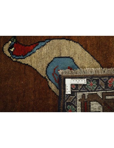 Hand made rug Kashghai Old Figural Persia cm.150x248