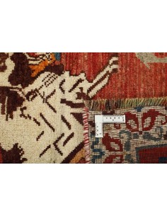 Hand made rug Kashghai Old Figural Persia cm.120x190 2