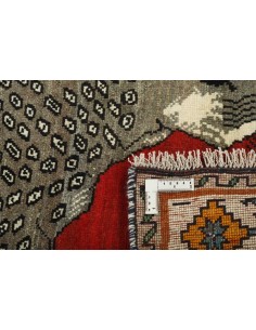 Hand made rug Kashghai Old Figural Persia cm.109x213 2