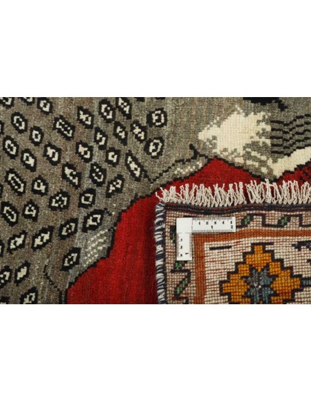Hand made rug Kashghai Old Figural Persia cm.109x213