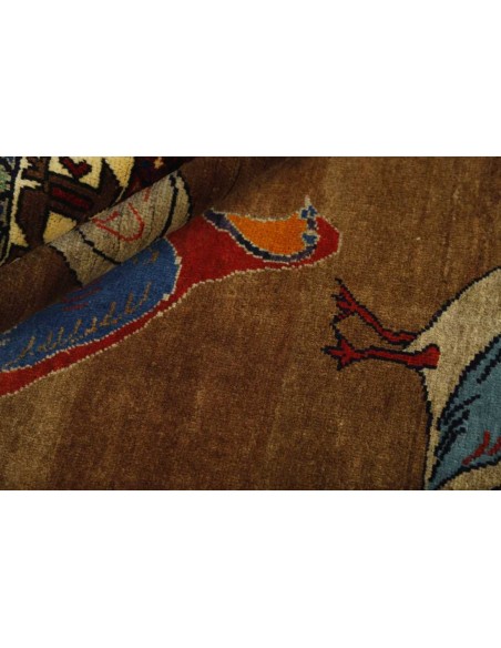 Hand made rug Kashghai Old Figural Persia cm.152x238