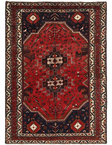 Hand made rug Shiraz Persia cm.185x257