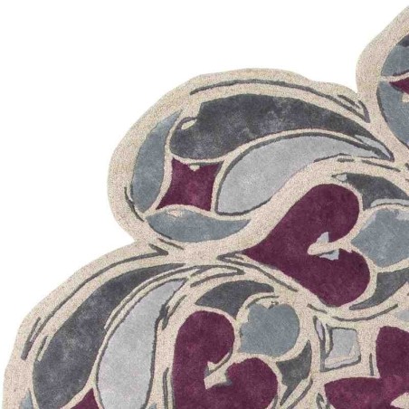Carpet ROSONE SITAP BURGUNDY ROTONDO SETA floreale da EUR 1134.6
