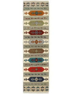 Hand made rug Torkaman Fine Persia cm.83x288