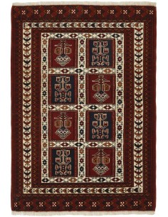 Hand made rug Torkaman Fine Persia cm.86x122
