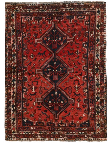 Hand made rug Shiraz Persia cm.173x246
