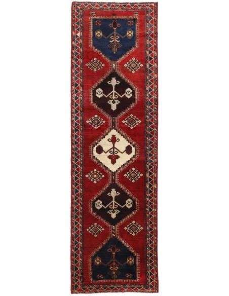 Hand made rug Shiraz Persia cm.115x360