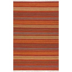 tappeto STRIPES KILIM SITAP 5 RED LANA geometrico da EUR 48.8