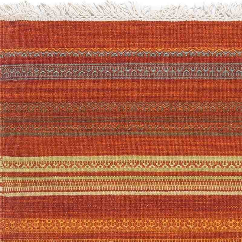 Carpet STRIPES KILIM SITAP 5 RED LANA geometrico da EUR 48.8