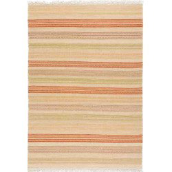 Carpet STRIPES KILIM SITAP 5 RUST BEIGE LANA geometrico da EUR 48.8