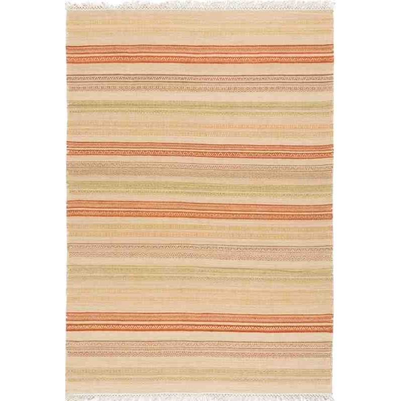 Carpet STRIPES KILIM SITAP 5 RUST BEIGE LANA geometrico da EUR 48.8