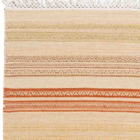 Carpet STRIPES KILIM SITAP 5 RUST BEIGE LANA geometrico da EUR 48.8