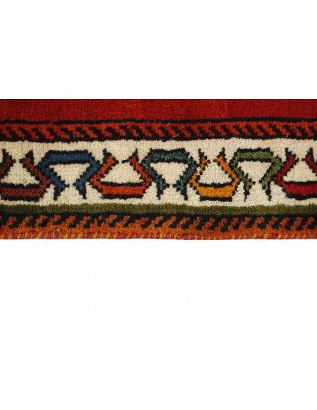 Hand made rug Kashghai Old Figural Persia cm.77x147