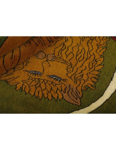 Hand made rug Kashghai Old Figural Persia cm.106x149