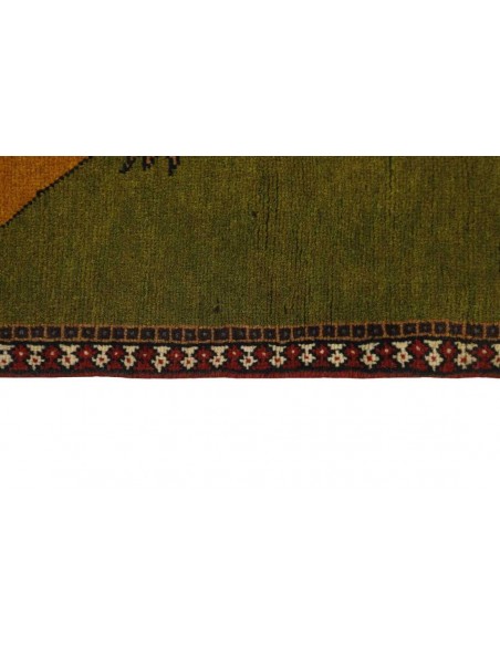 Hand made rug Kashghai Old Figural Persia cm.106x149