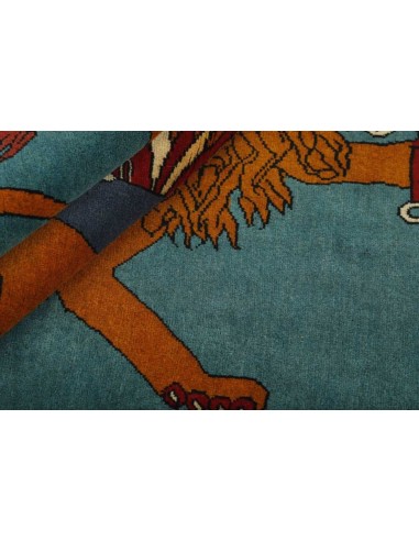 Hand made rug Kashghai Old Figural Persia cm.104x145