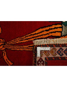 Hand made rug Kashghai Old Figural Persia cm.102x181 2