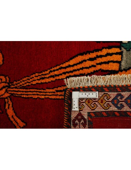 Hand made rug Kashghai Old Figural Persia cm.102x181