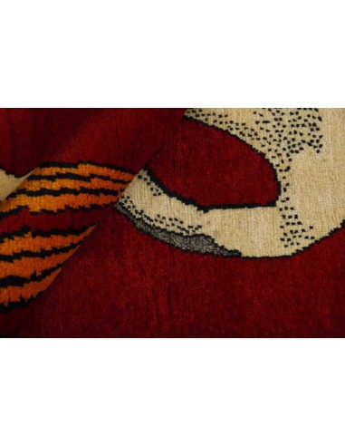 Hand made rug Kashghai Old Figural Persia cm.102x181