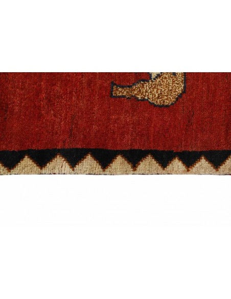 Hand made rug Kashghai Old Figural Persia cm.125x205
