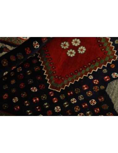 Hand made rug Kashghai Old Figural Persia cm.113x208