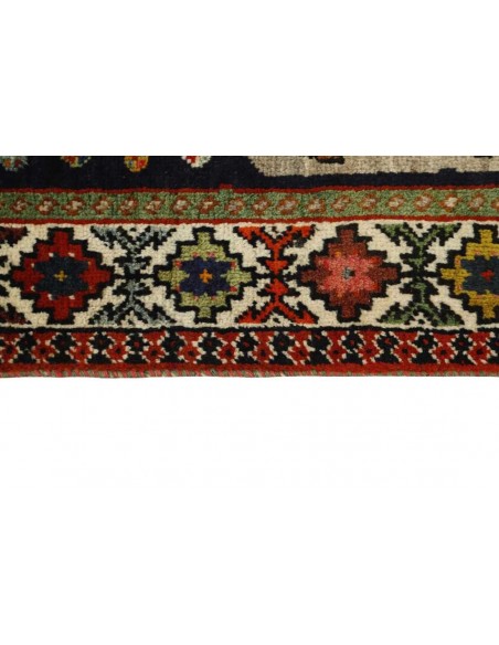 Hand made rug Kashghai Old Figural Persia cm.113x208