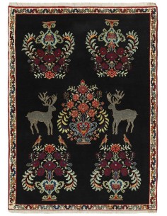 Hand made rug Kashghai Old Figural Persia cm.136x184