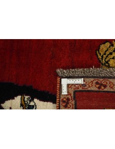 Hand made rug Kashghai Old Figural Persia cm.153x208 2