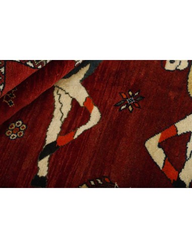 Hand made rug Kashghai Old Figural Persia cm.162x286
