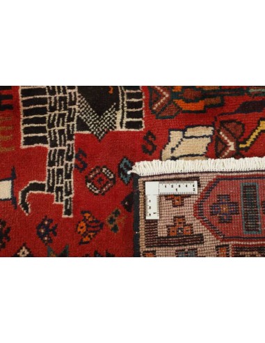 Hand made rug Kashghai Old Figural Persia cm.163x226