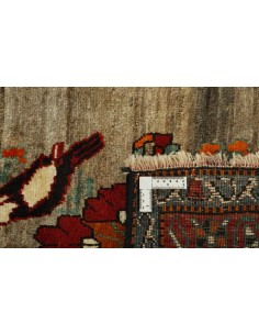 Hand made rug Kashghai Old Figural Persia cm.160x272 2