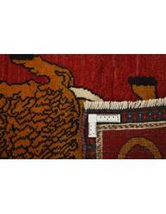 Hand made rug Kashghai Old Figural Persia cm.66x185 2