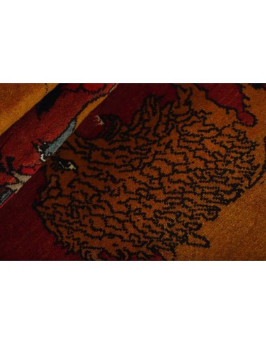Hand made rug Kashghai Old Figural Persia cm.66x185