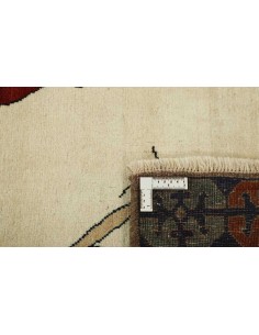 Hand made rug Kashghai Old Figural Persia cm.103x278 2