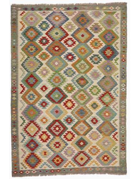 Hand made rug Afghan Kilim Afghanistan cm.201x297