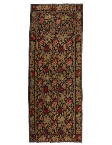 Hand made rug Rose Kilim Old Moldavia cm.178x460