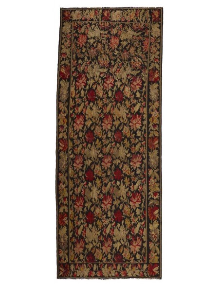 Hand made rug Rose Kilim Old Moldavia cm.178x460