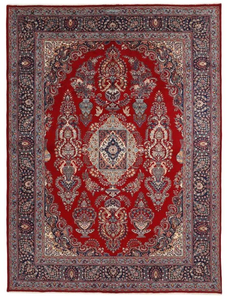 Hand made rug Mashad Persia cm.247x333