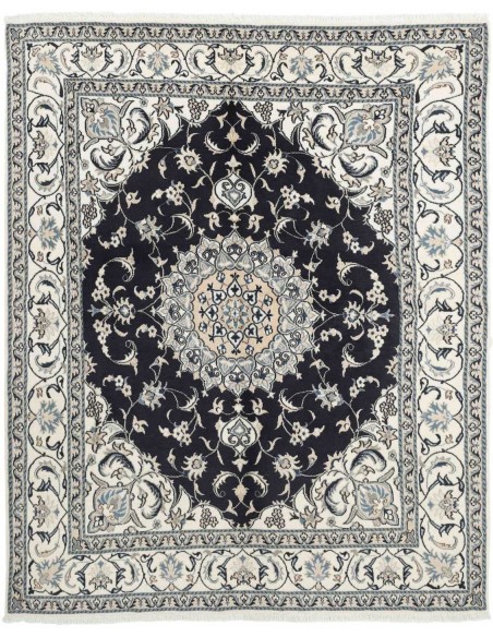 Hand made rug Nain Kashmar Persia cm.197x246