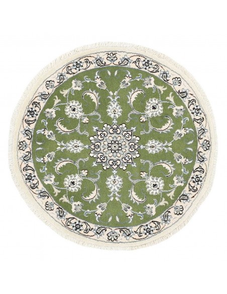 Hand made rug Nain Kashmar Persia cm.100x100