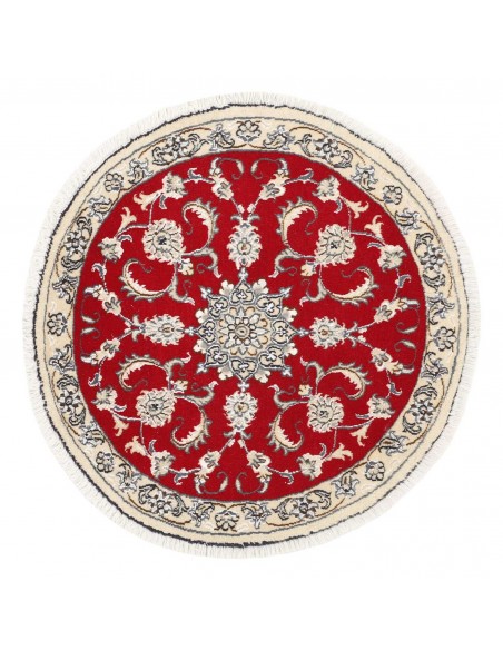 Hand made rug Nain Kashmar Persia cm.100x100