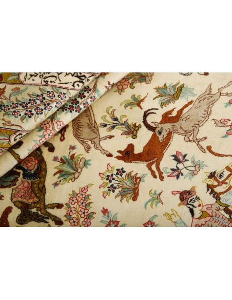 Hand made rug Ghom Silk Persia cm.128x194