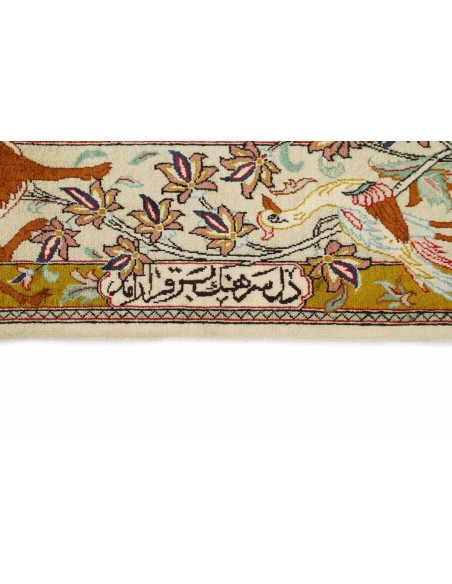 Hand made rug Ghom Silk Persia cm.128x194