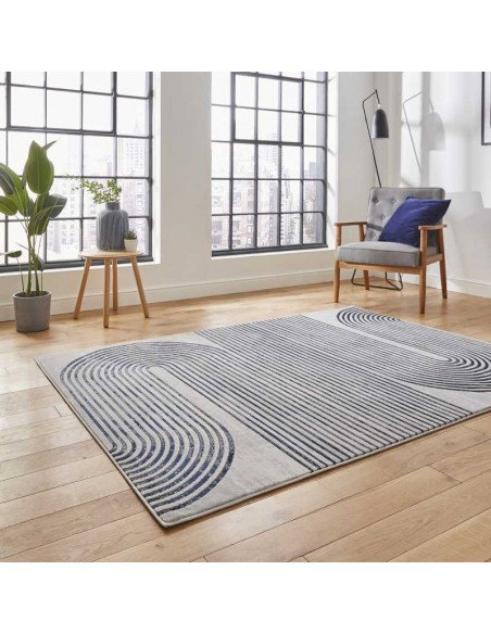 tappeto moderno Apollo 2683 Grey/Navy