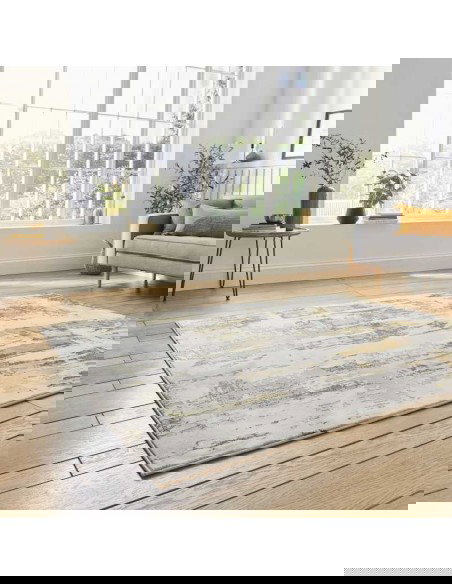 tappeto moderno Apollo GR579 Grey/Gold