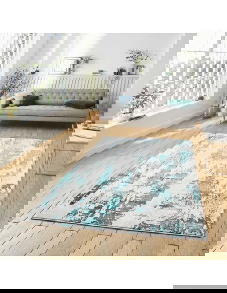 tappeto moderno Apollo GR579 Grey/Green