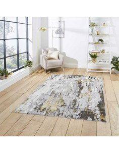 tappeto moderno Apollo GR580 Grey/Gold 2