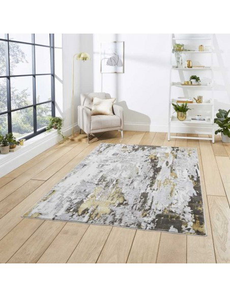 tappeto moderno Apollo GR580 Grey/Gold