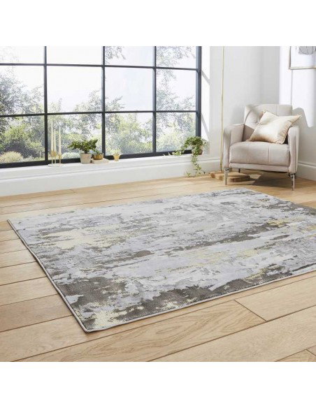 tappeto moderno Apollo GR580 Grey/Gold