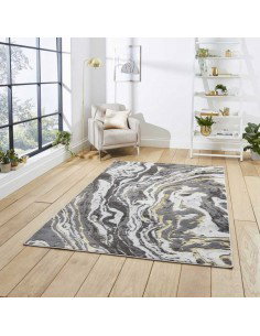 tappeto moderno Apollo GR584 Grey/Gold 2